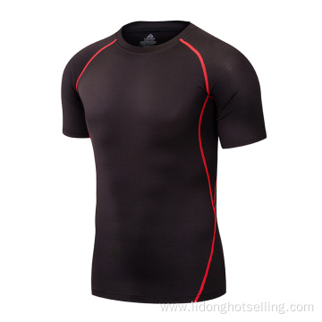 Comfort Short Sleeve Quick Dry Cheap Fitness Shirt